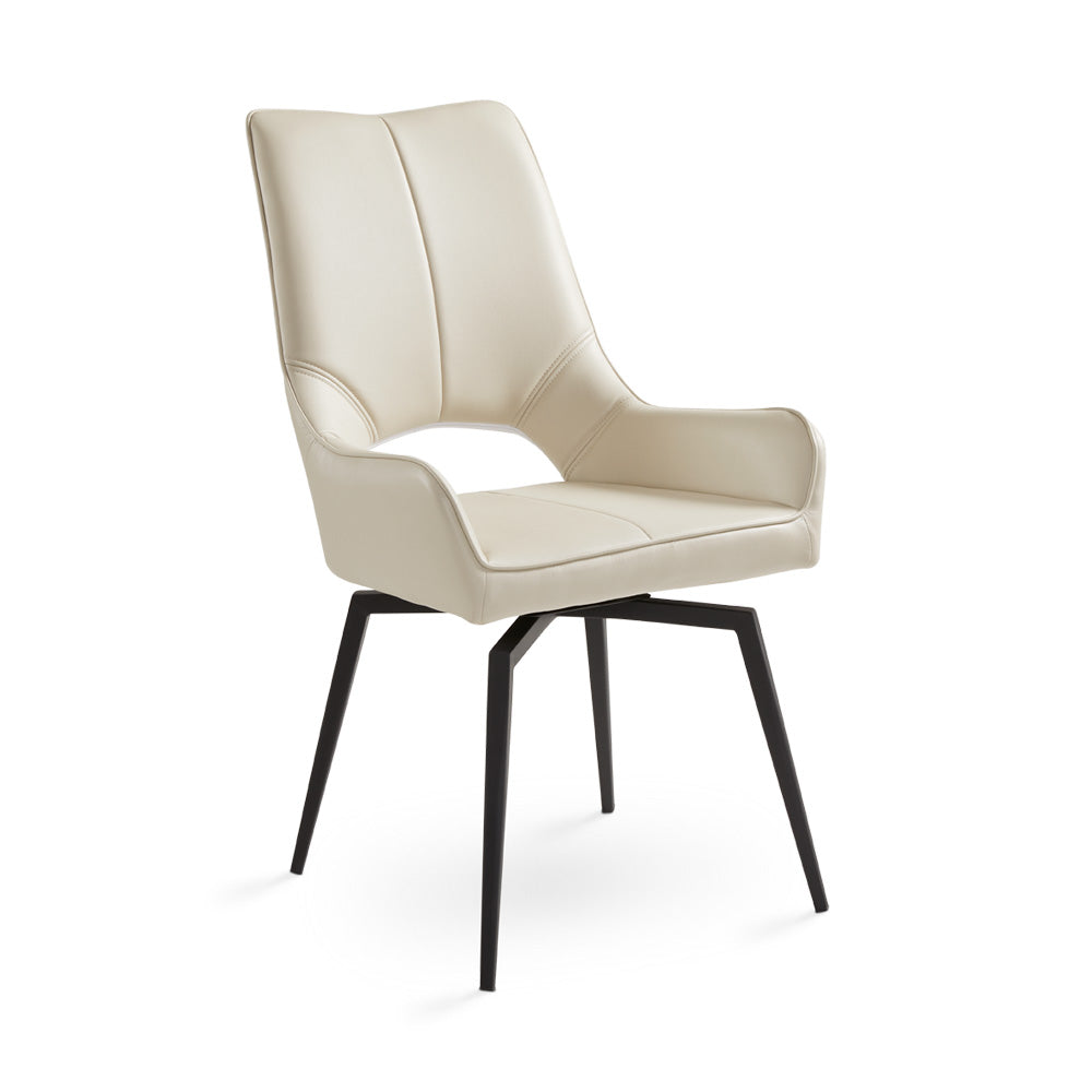 Michigan Swivel Dining Chair - Black - Ella and Ross Furniture