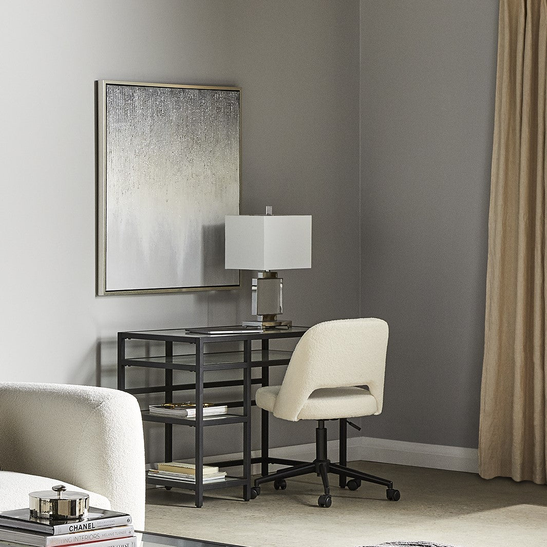 Murray Black Metal Desk - 41" - Ella and Ross Furniture