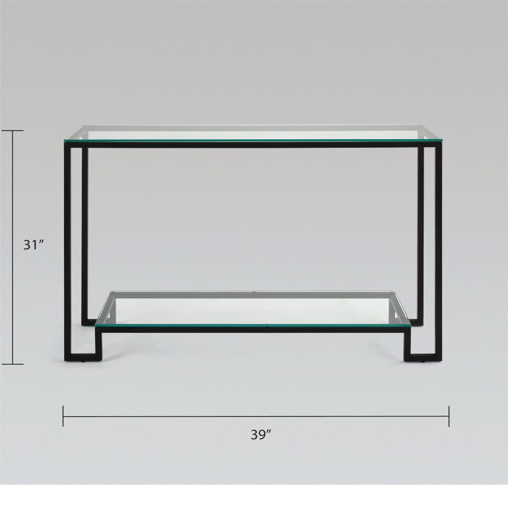 Oslo Black Console Table - Ella and Ross Furniture