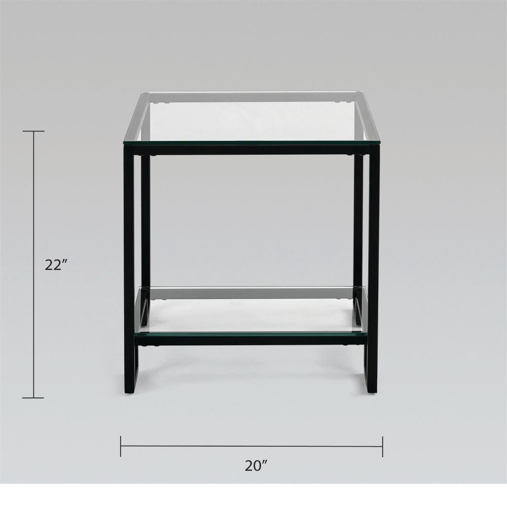 Oslo End Table - Black - Ella and Ross Furniture