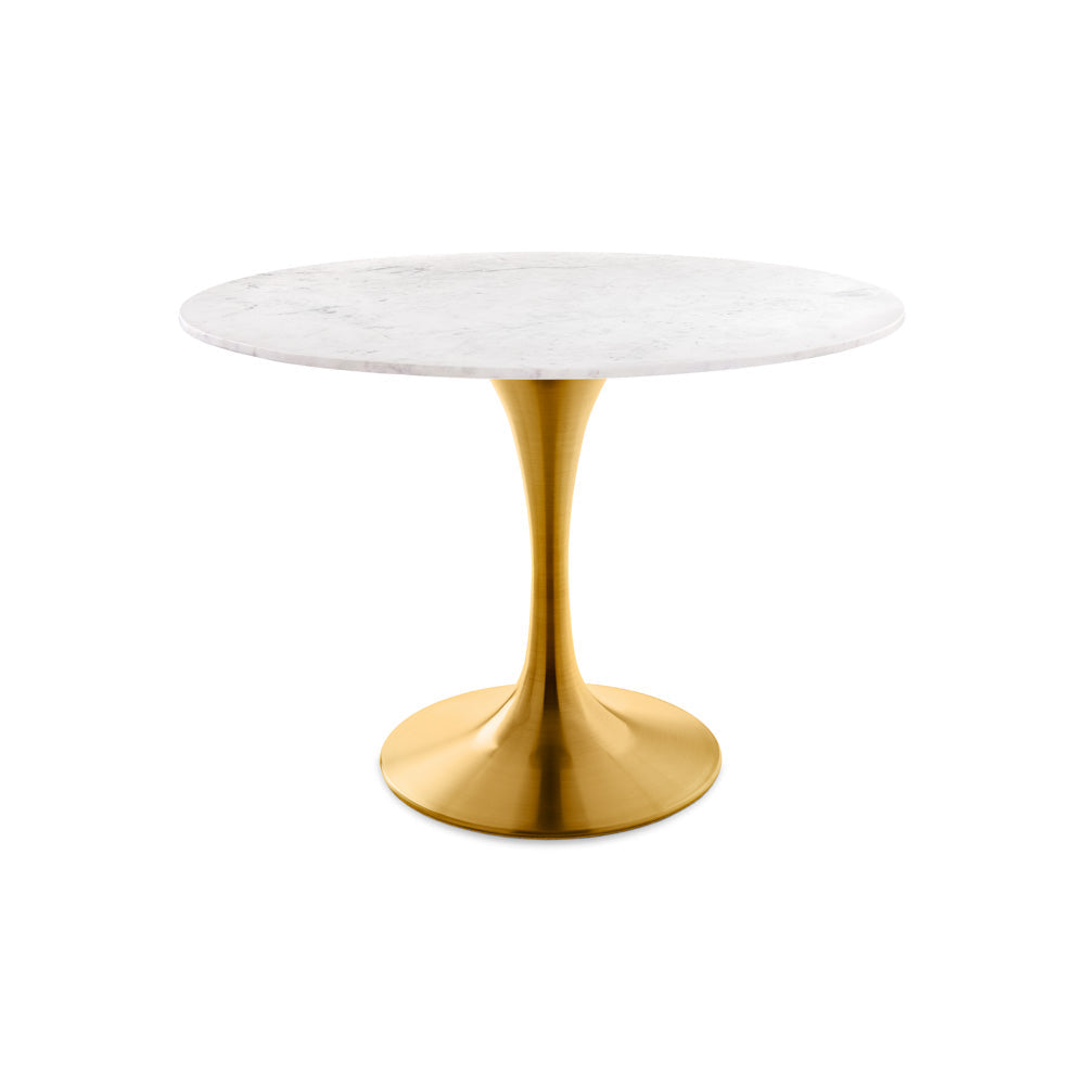 Paros Marble Dining Table - Gold - Ella and Ross Furniture