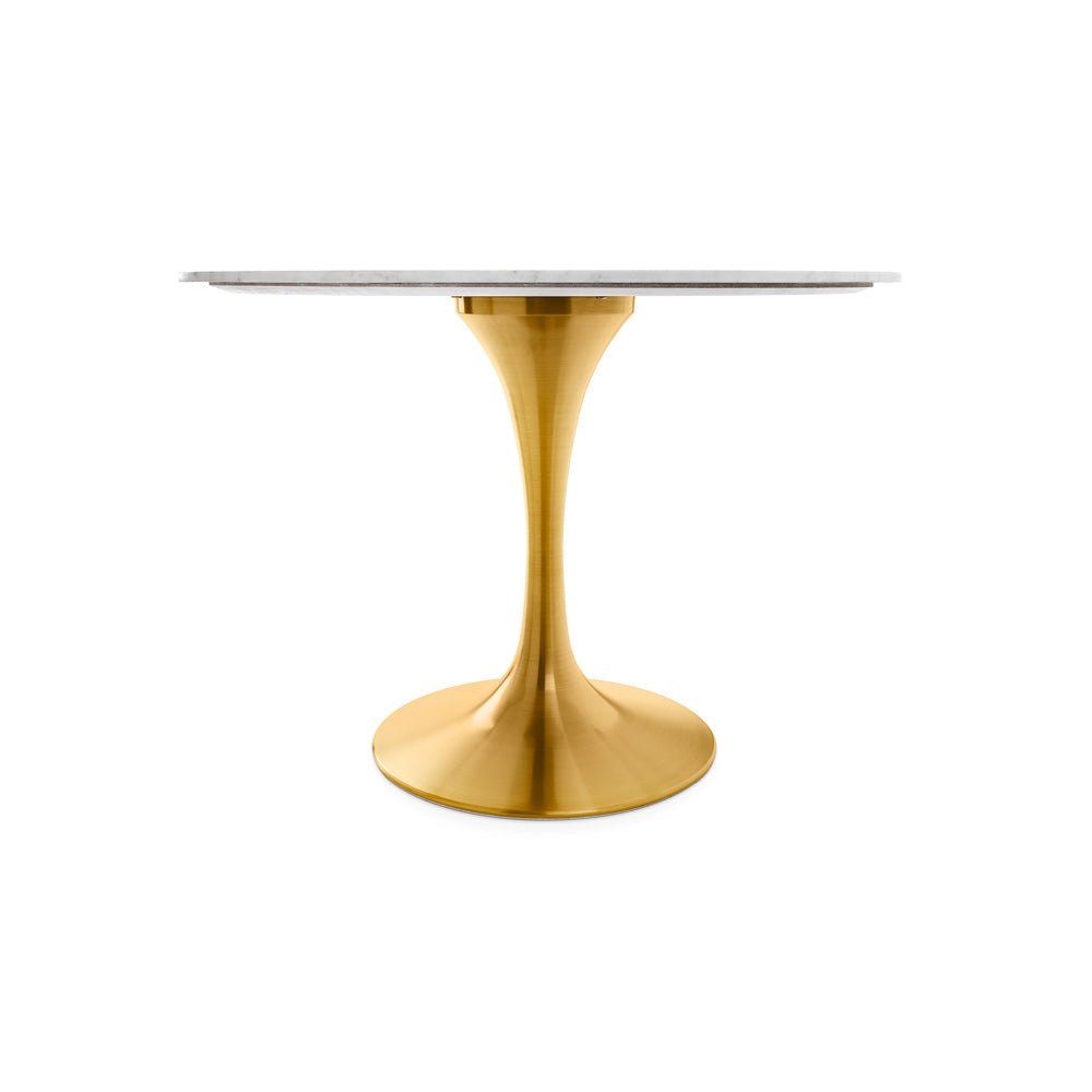 Paros Marble Dining Table - Gold - Ella and Ross Furniture