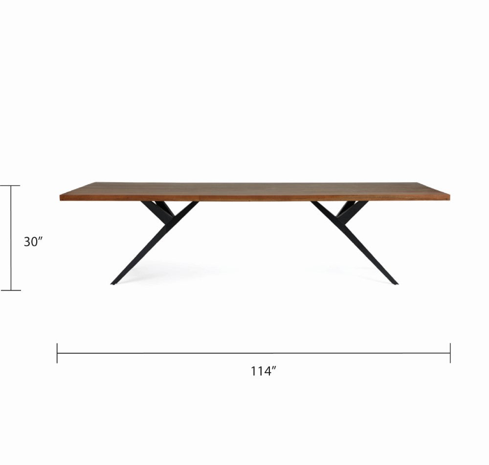 Pekoe Wood Dining Table - 114" - Ella and Ross Furniture