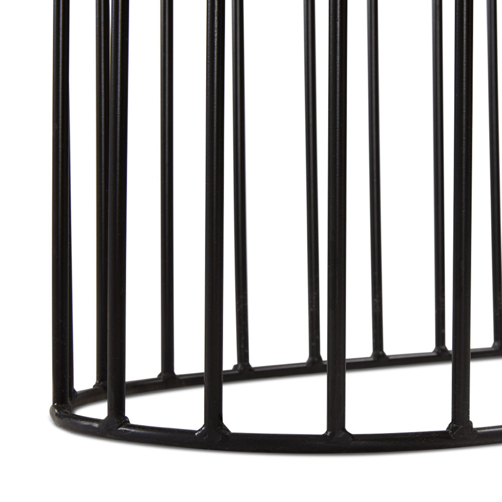 Robin Marble Console Table black base