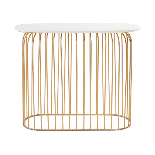 Robin Marble Console Table front