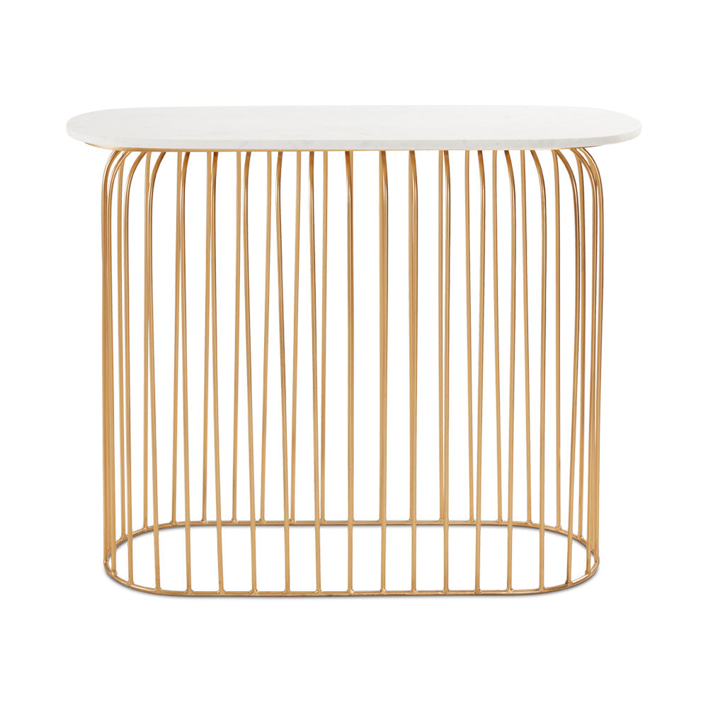 Robin Marble Console Table front