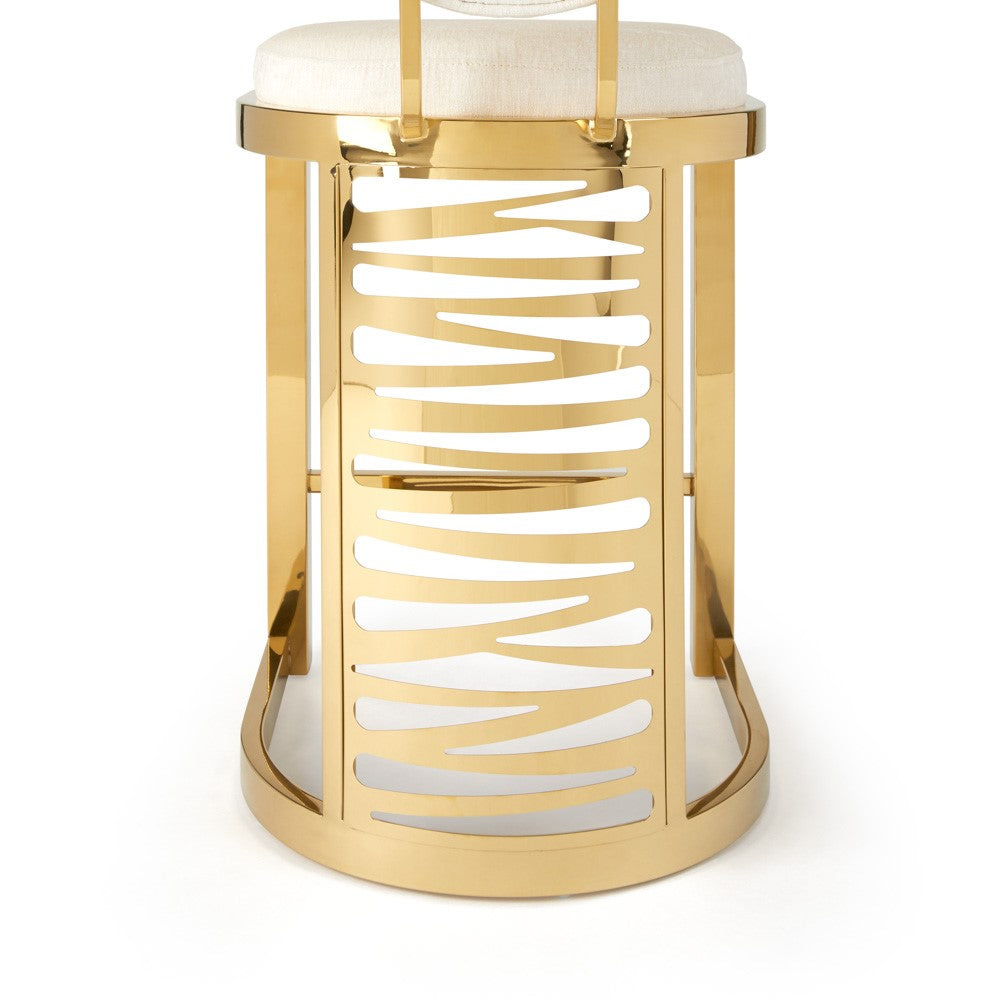 Rochelle Counter Stool - Gold - Ella and Ross Furniture