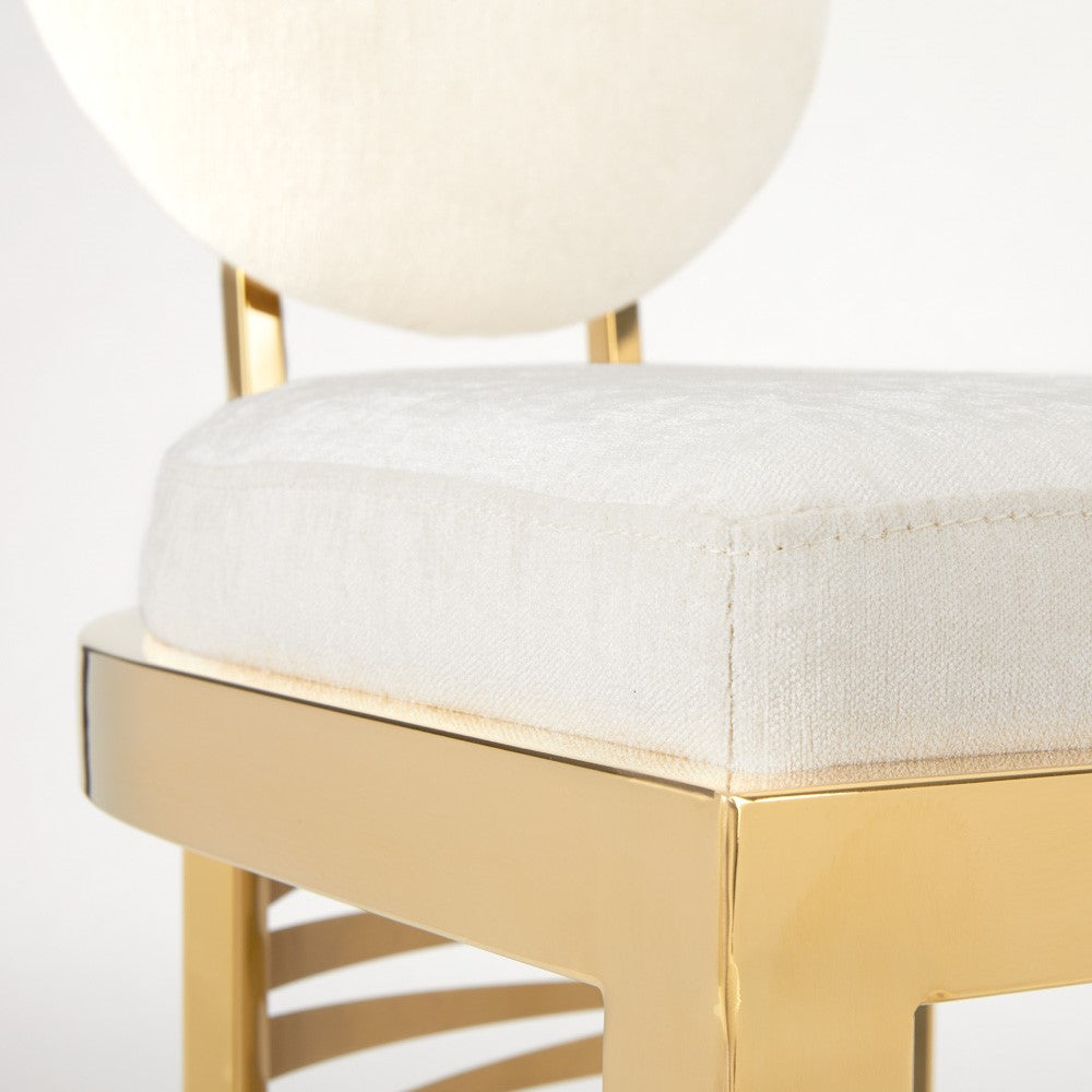 Rochelle Counter Stool - Gold - Ella and Ross Furniture