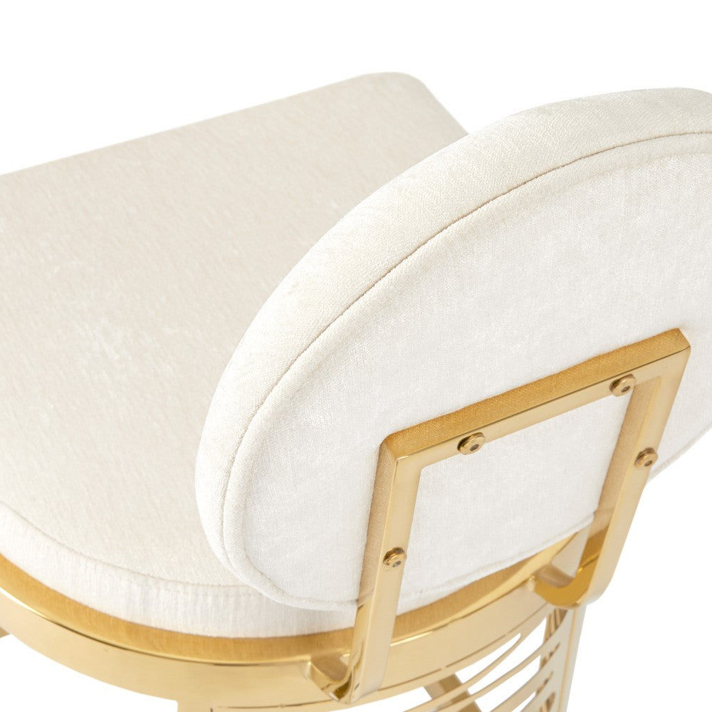 Rochelle Counter Stool - Gold - Ella and Ross Furniture