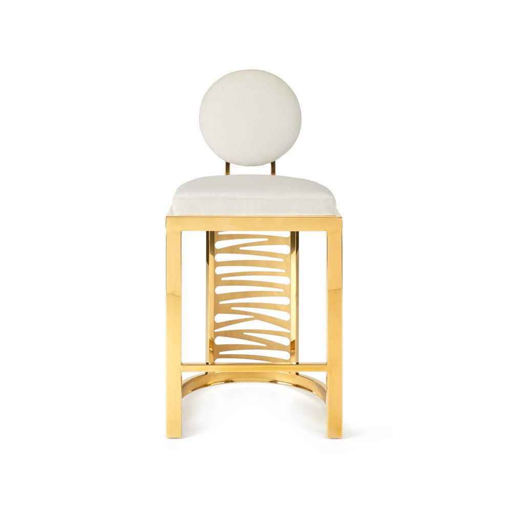 Rochelle Counter Stool - Gold - Ella and Ross Furniture