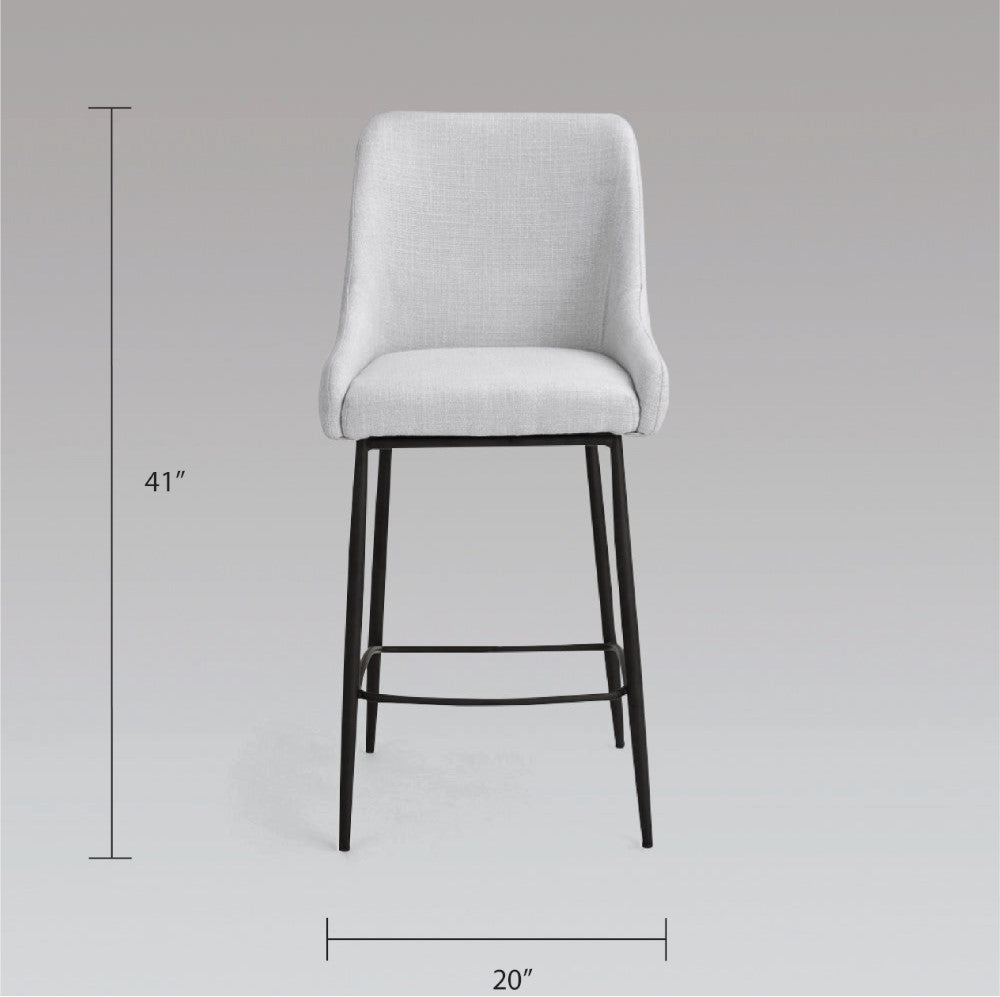 Roma Black Metal Counter Stool - Ella and Ross Furniture