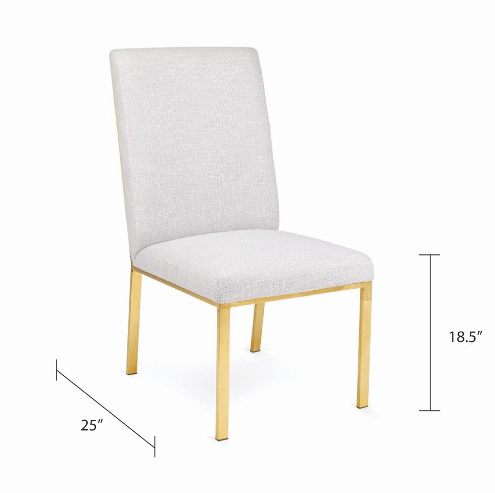 Roxanne Dining Chair - Gold - Ella and Ross Furniture