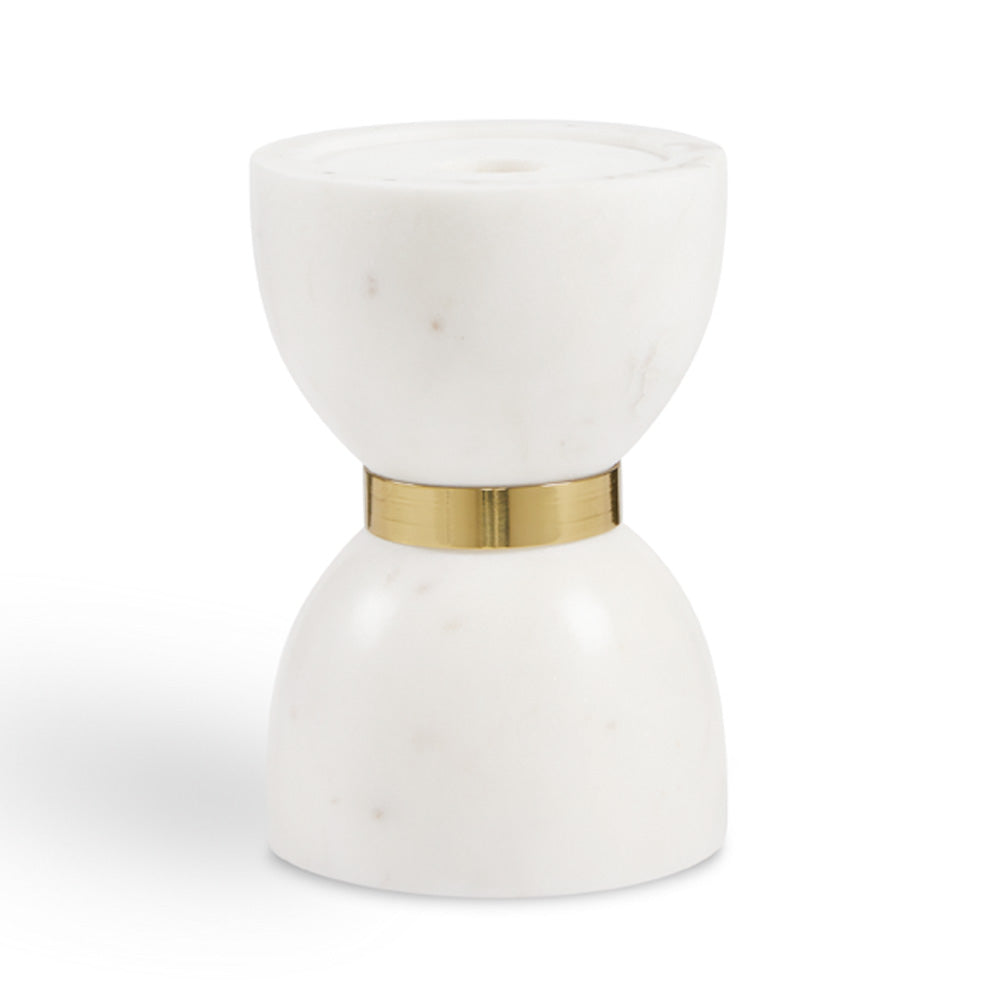 Rue Small Marble Candle Holder