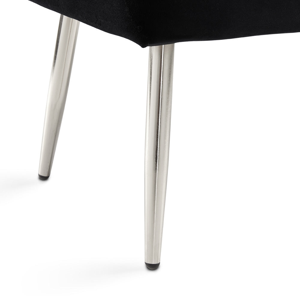 Shelby Storage Bench Black Velvet_Leg