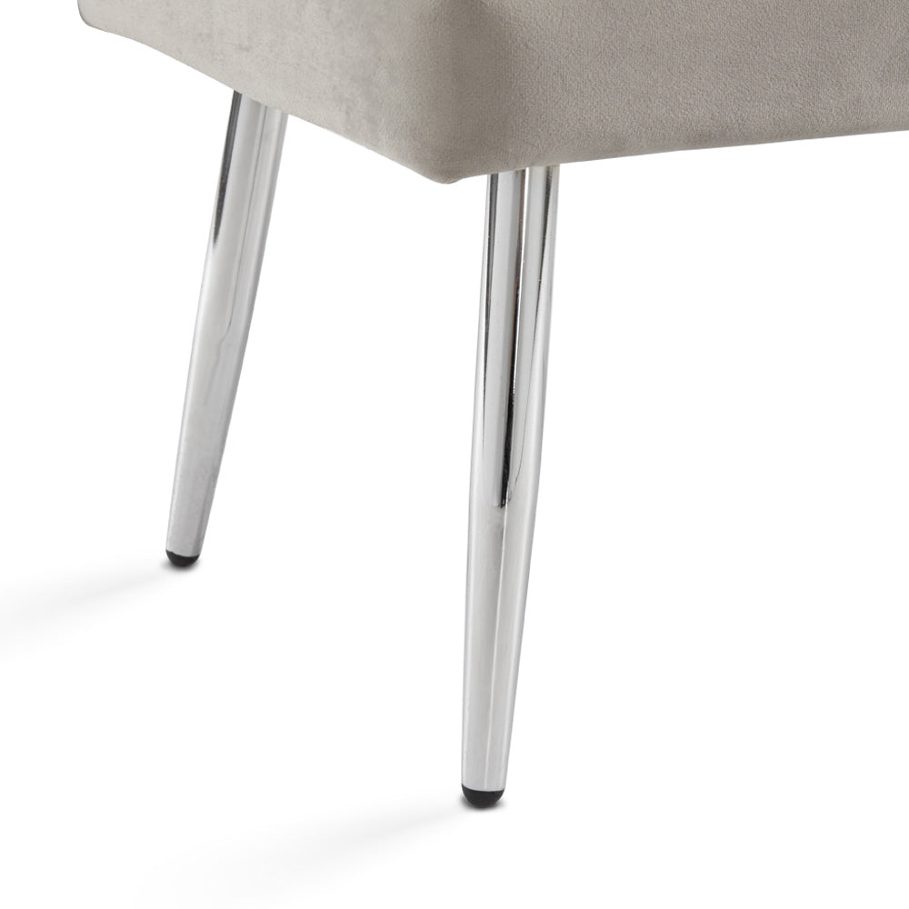 Shelby Storage Bench Grey Velvet_Leg