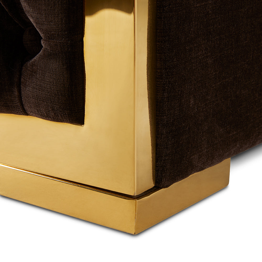 Socorro Accent Chair - Java Gold - Ella and Ross Furniture