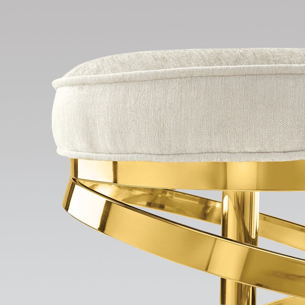 Sterling Gold Bar Stool - Ella and Ross Furniture