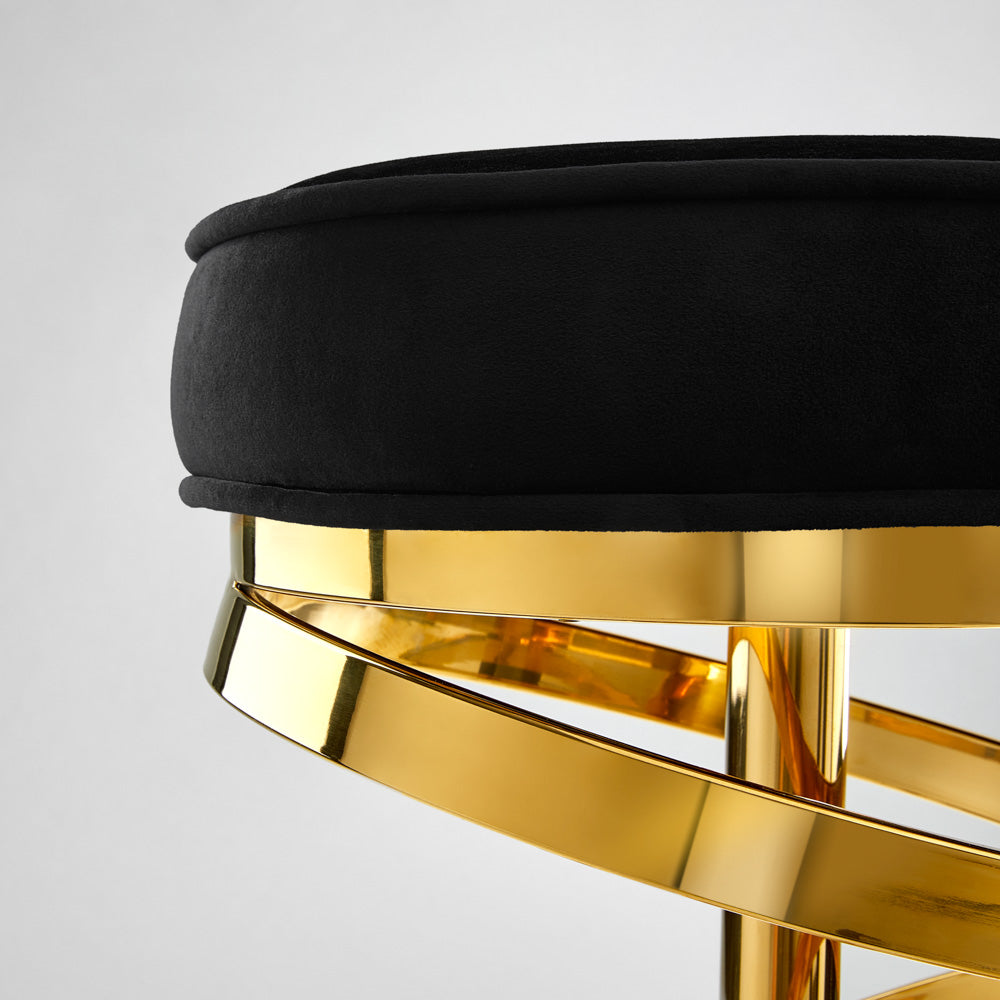 Sterling Gold Bar Stool - Ella and Ross Furniture