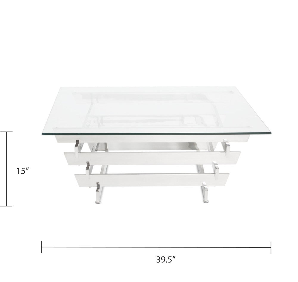 Talbot Square Glass Coffee Table - Ella and Ross Furniture