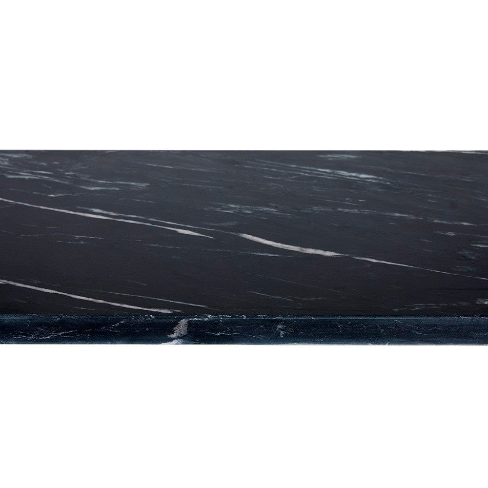 Tilly Black Marble Console Table - Black Metal - Ella and Ross Furniture