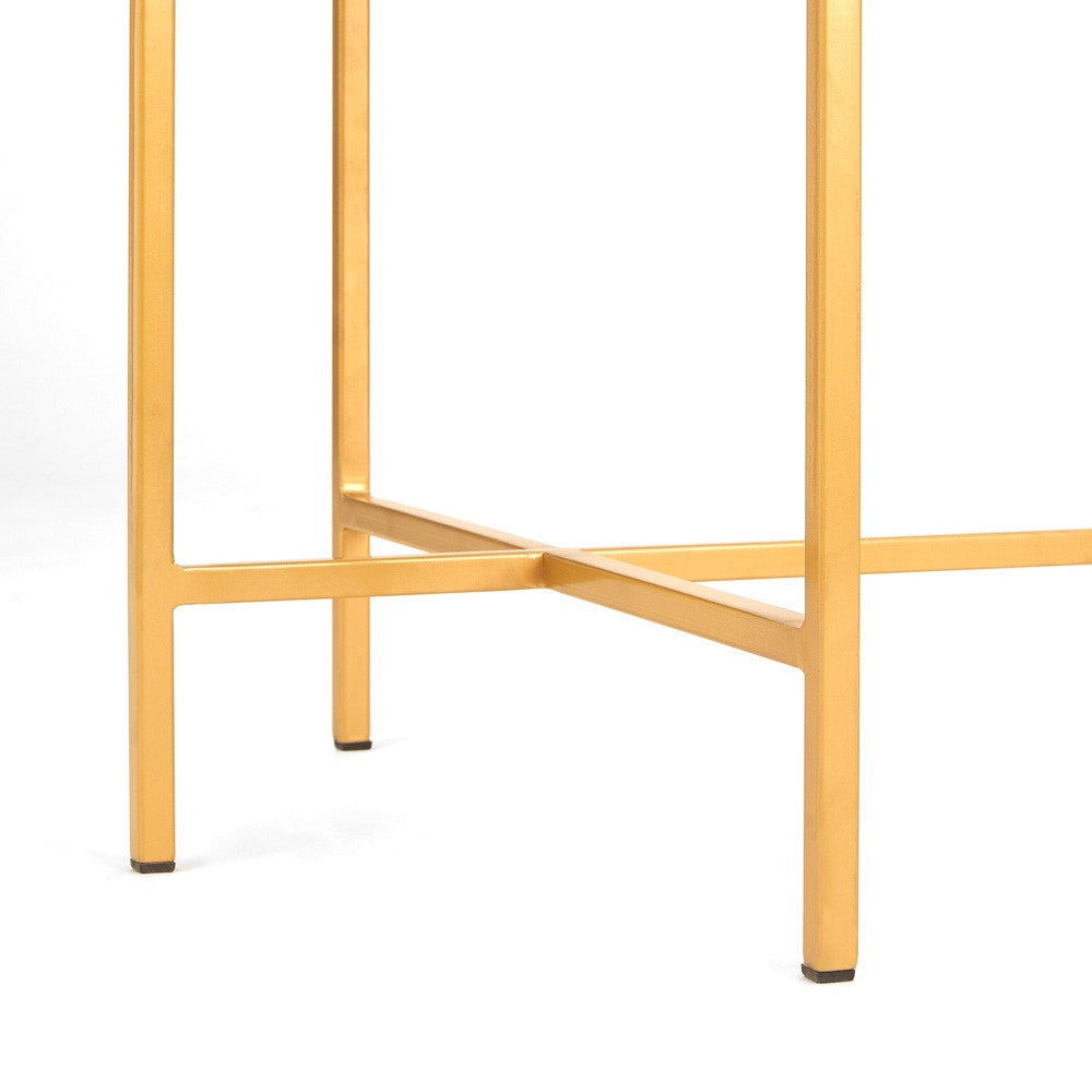 Tilly Glass Coffee Table - Gold - Ella and Ross Furniture