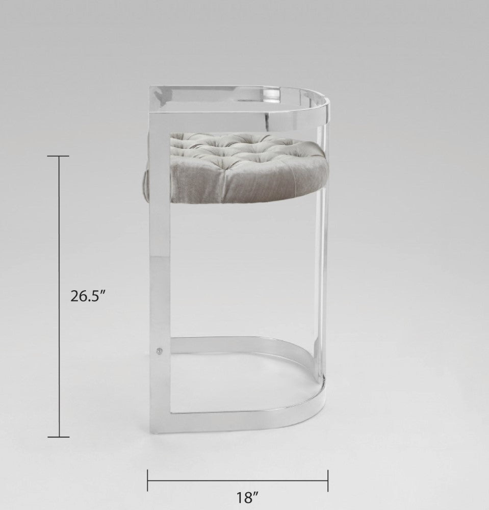 Vara Silver Counter Stool - Ella and Ross Furniture