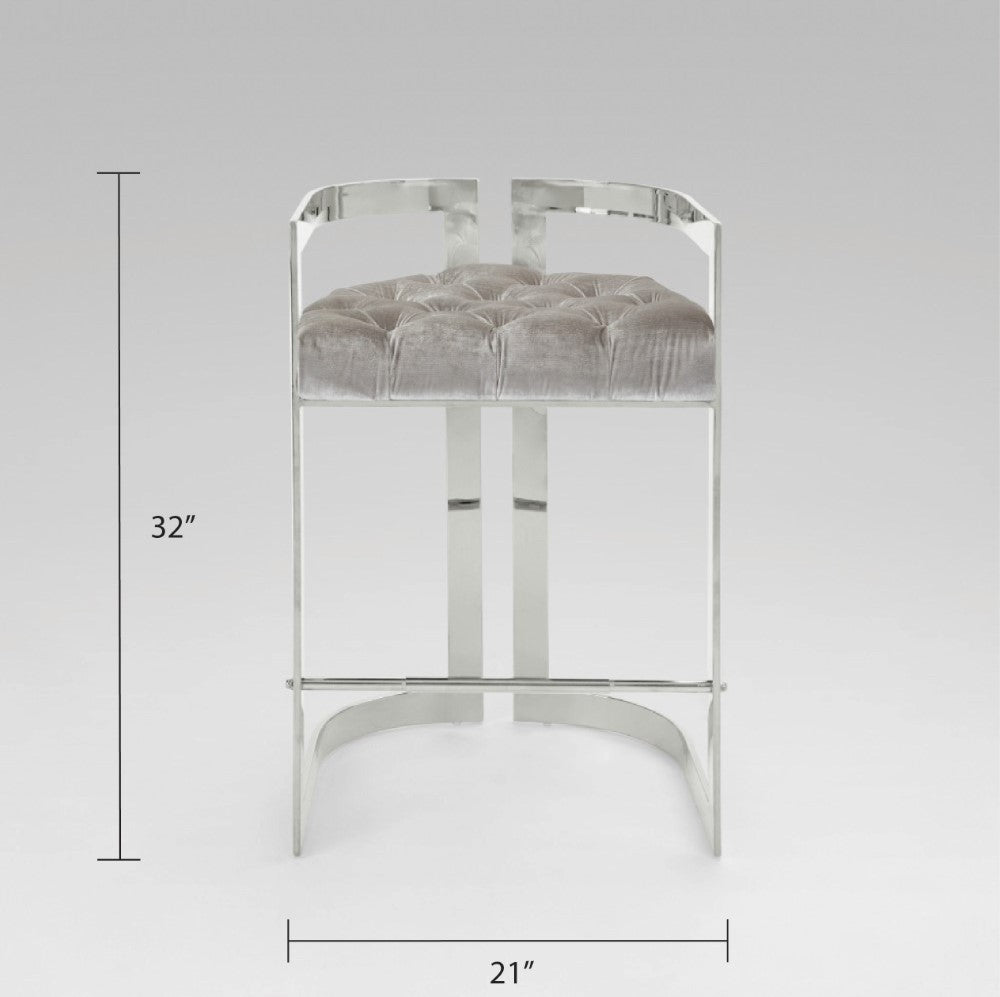 Vara Silver Counter Stool - Ella and Ross Furniture