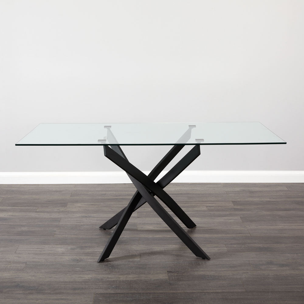 Verity Black Dining Table - 63" - Ella and Ross Furniture