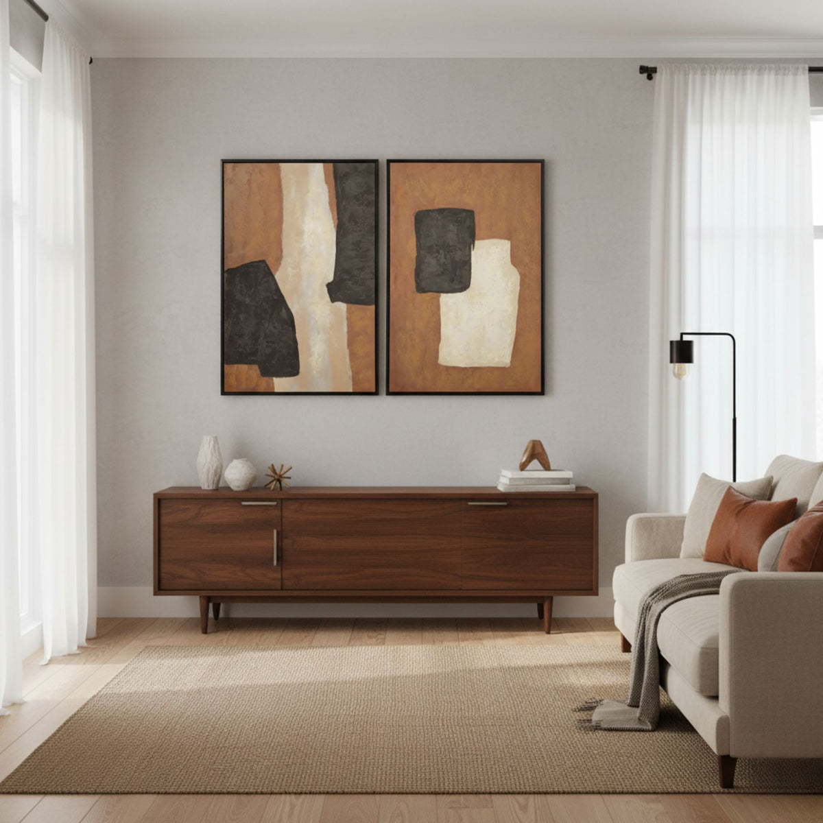 Wall Art ,Abstract (Set of 2) - Ella and Ross Furniture