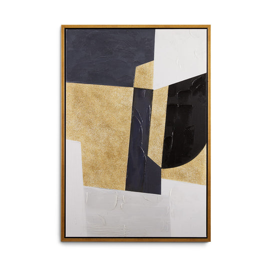 WALL ART White/ Black/Gold - Ella and Ross Furniture
