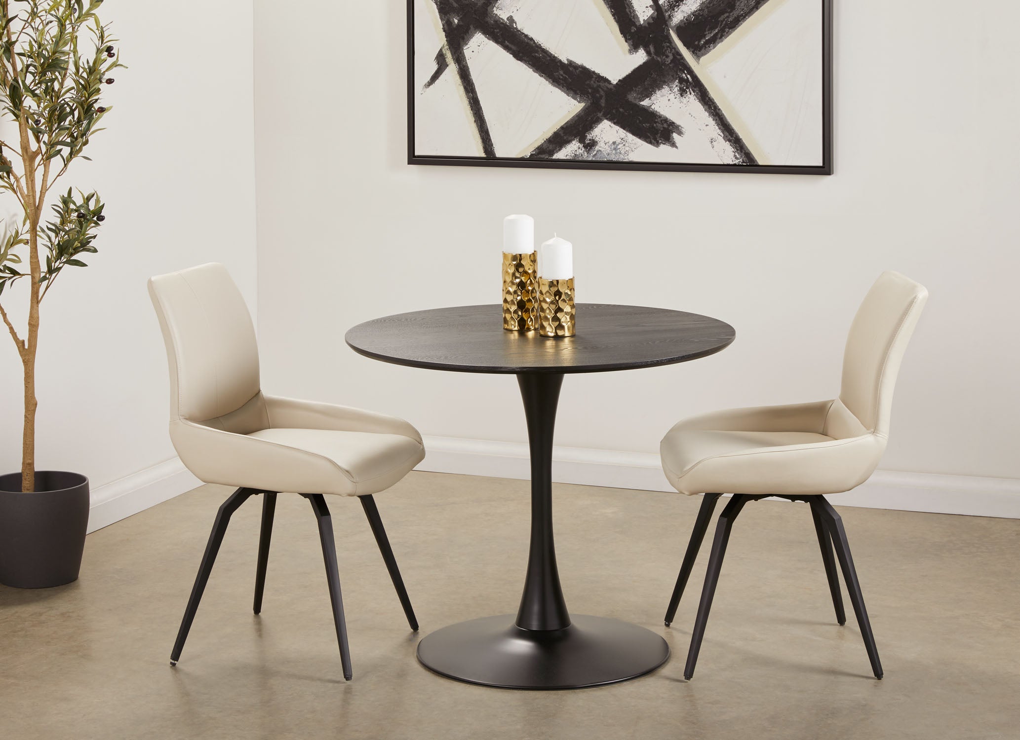 Darwin Dining Table: Black - Ella and Ross Furniture