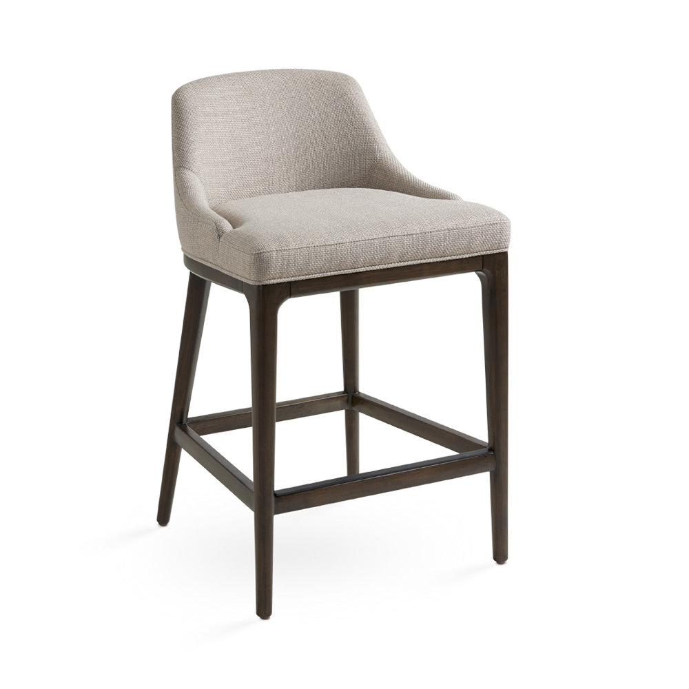 Emmett Counter Chair Grey Linen - Ella and Ross Furniture