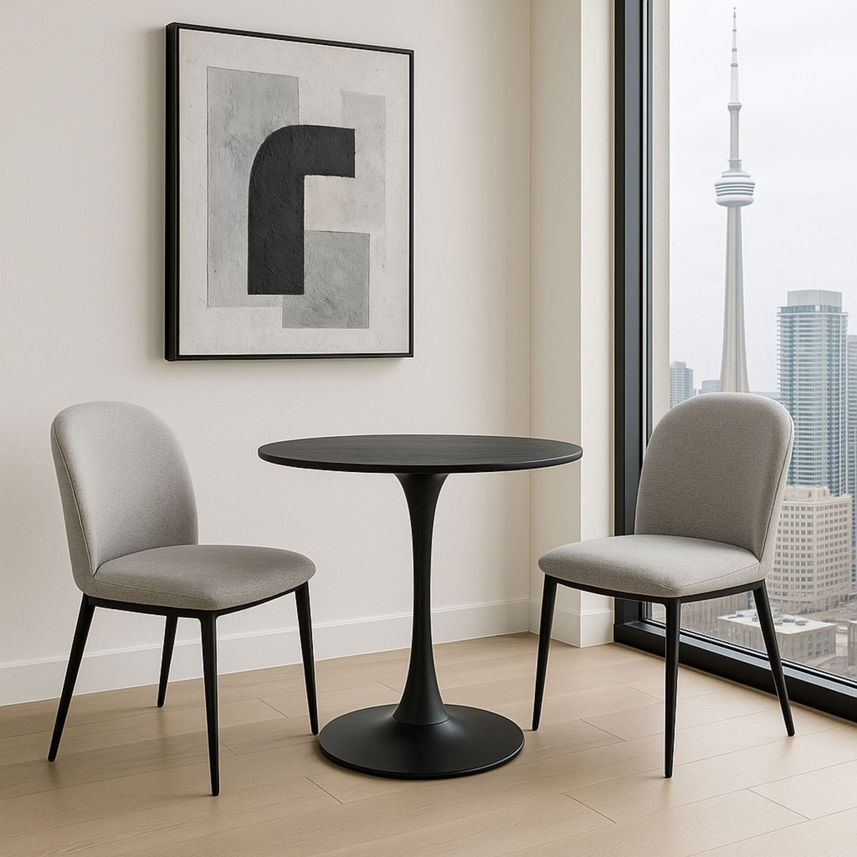 Darwin Dining Table: Black.