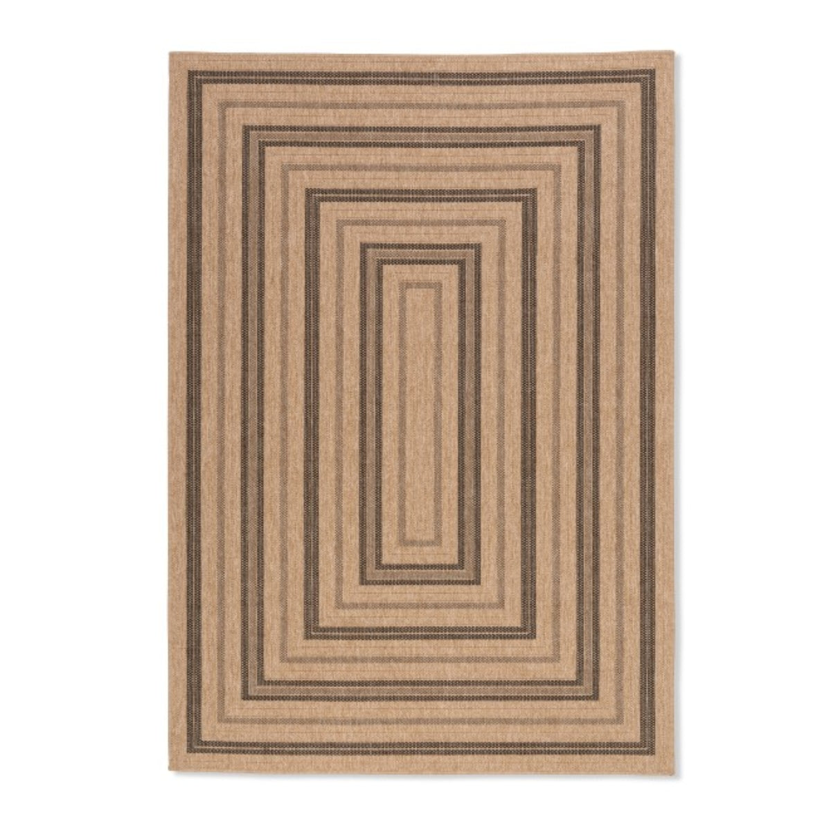 Avanos Indoor Outdoor Rug Black Border - Ella and Ross Furniture