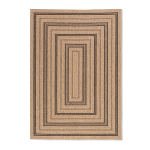 Avanos Indoor Outdoor Rug Black Border - Ella and Ross Furniture