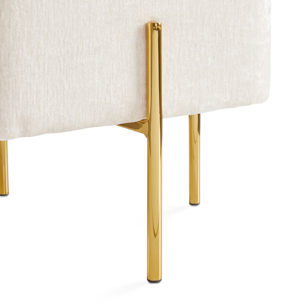 Albany Ottoman Gold - Ella and Ross Furniture