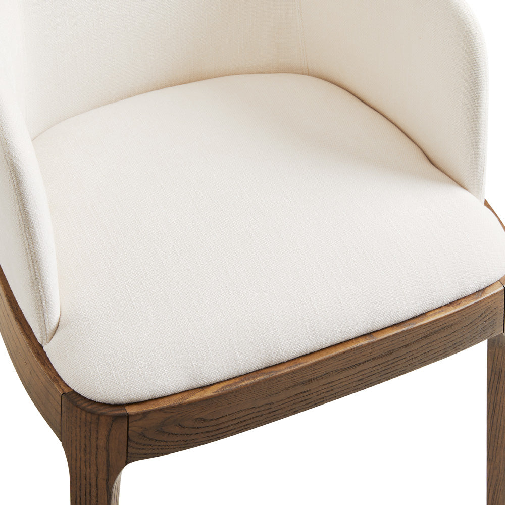 Santana Dining Chair in Ivory - Ella and Ross Furniture