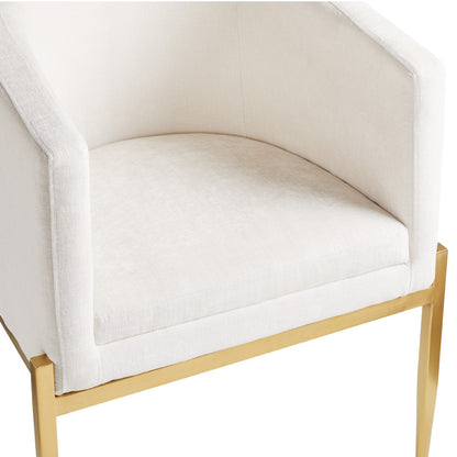 Apache Brushed Gold Accent Chair - Ella and Ross Furniture