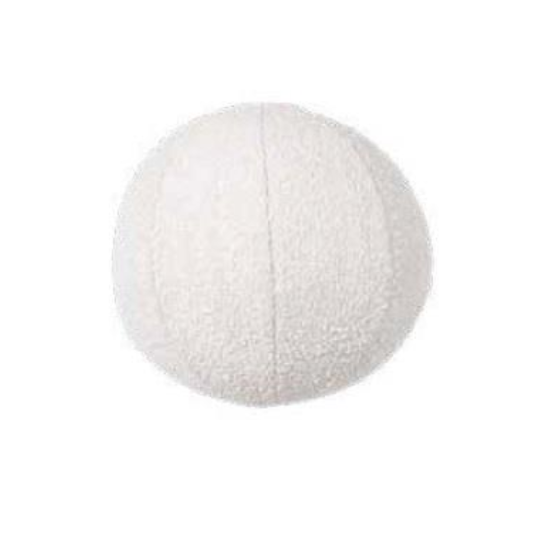 Ball Cushion White Boucle Set - Ella and Ross Furniture