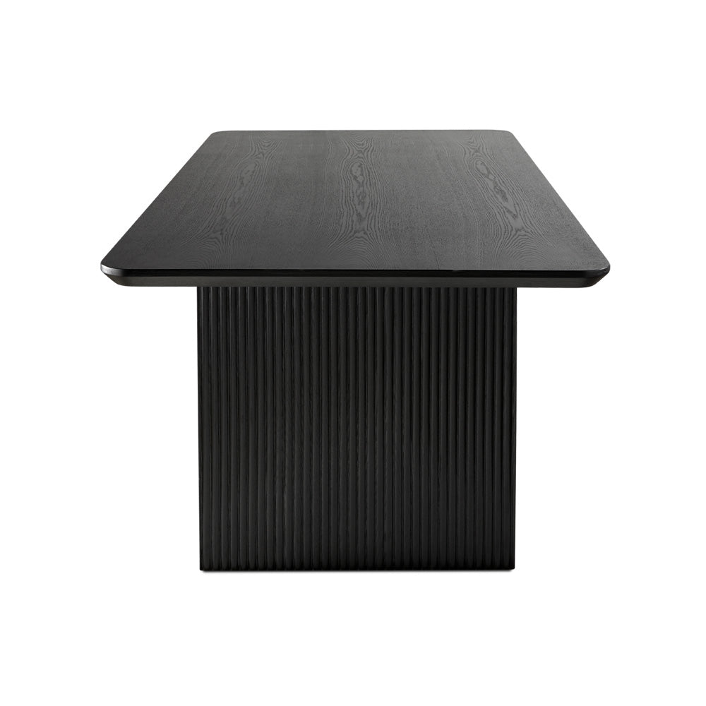 Black Veneer Dining Table - Ella and Ross Furniture