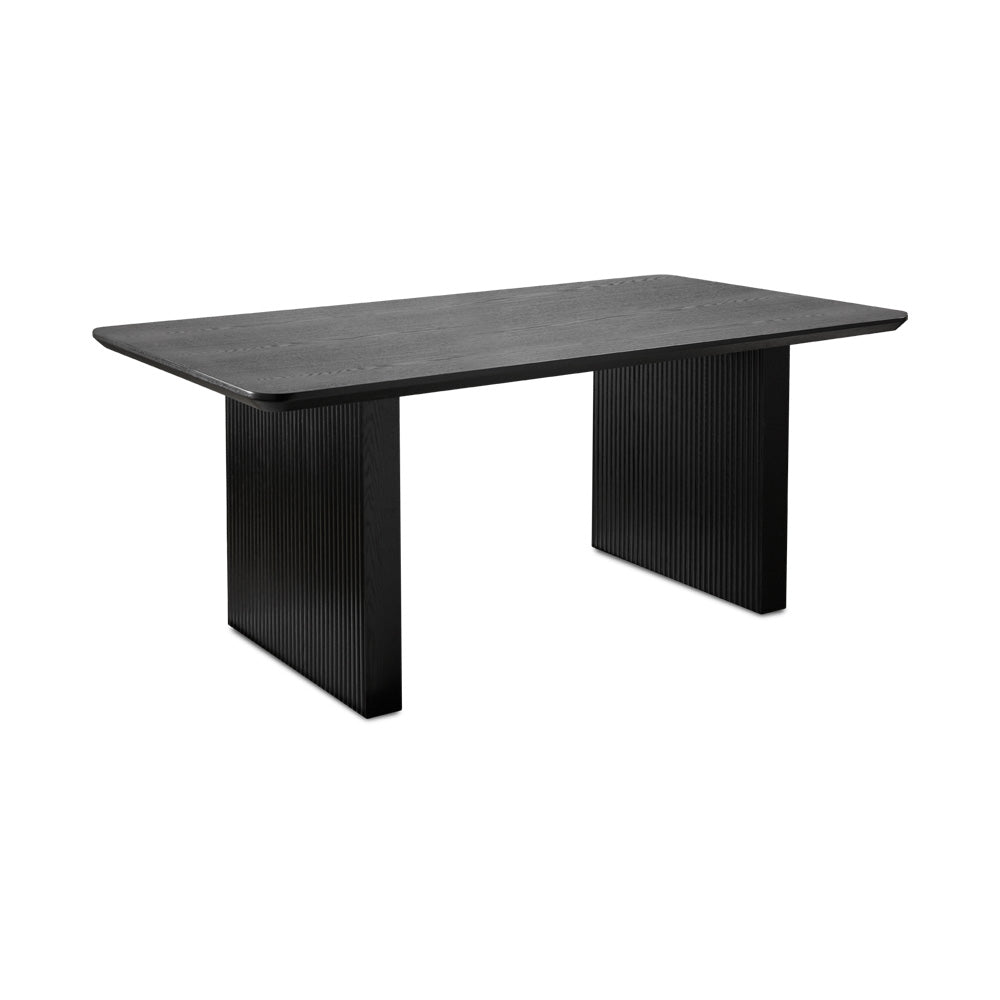 Black Veneer Dining Table - Ella and Ross Furniture