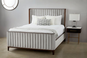 Britain 2-tone Upholstery Bed - Ella and Ross Furniture