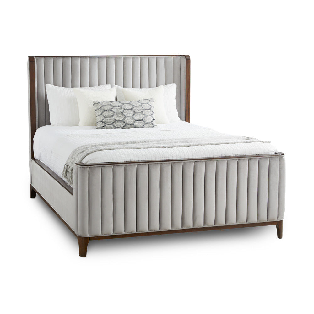 Britain 2-tone Upholstery Bed - Ella and Ross Furniture