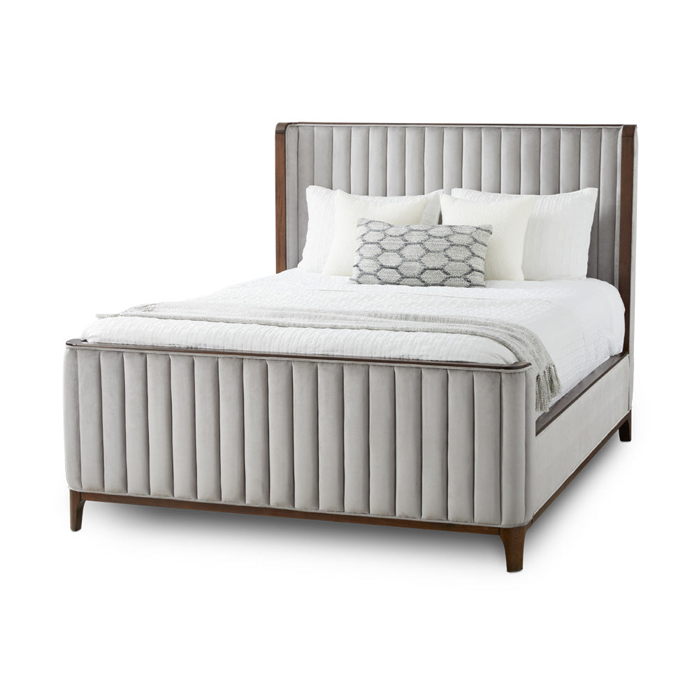 Britain 2-tone Upholstery Bed - Ella and Ross Furniture