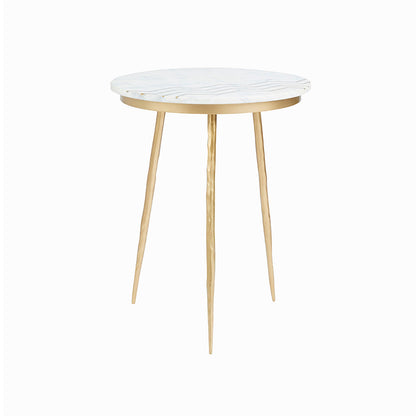 Cane White Marble Side Table - Set of 2 - Ella and Ross Furniture