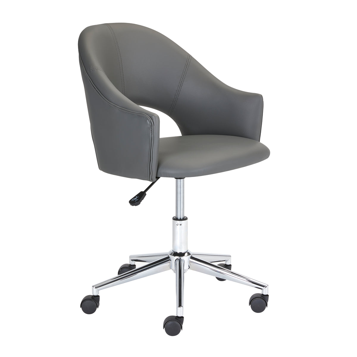 Charlie Office Chair - Silver - Ella and Ross Furniture