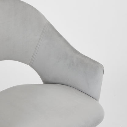 Charlie Office Chair - Silver - Ella and Ross Furniture