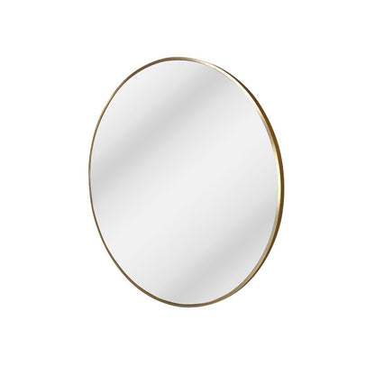 Charlotte Round Wall Mirror: Gold Frame - Ella and Ross Furniture