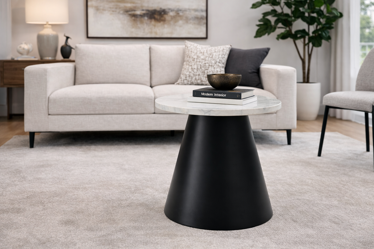 Warren Marble Top End Table - Ella and Ross Furniture
