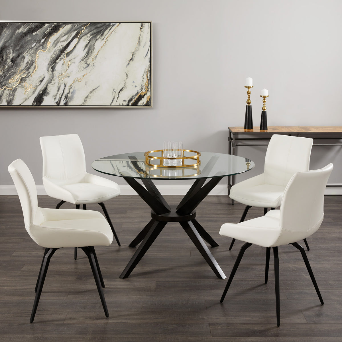 Norman Swivel Dining Chair - Ella and Ross Furniture